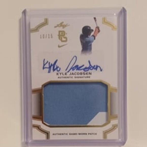 Kyle Jacobsen 10/15 Auth Sig & Game Worn Patch Leaf #PA-KJI - Picture 1 of 6